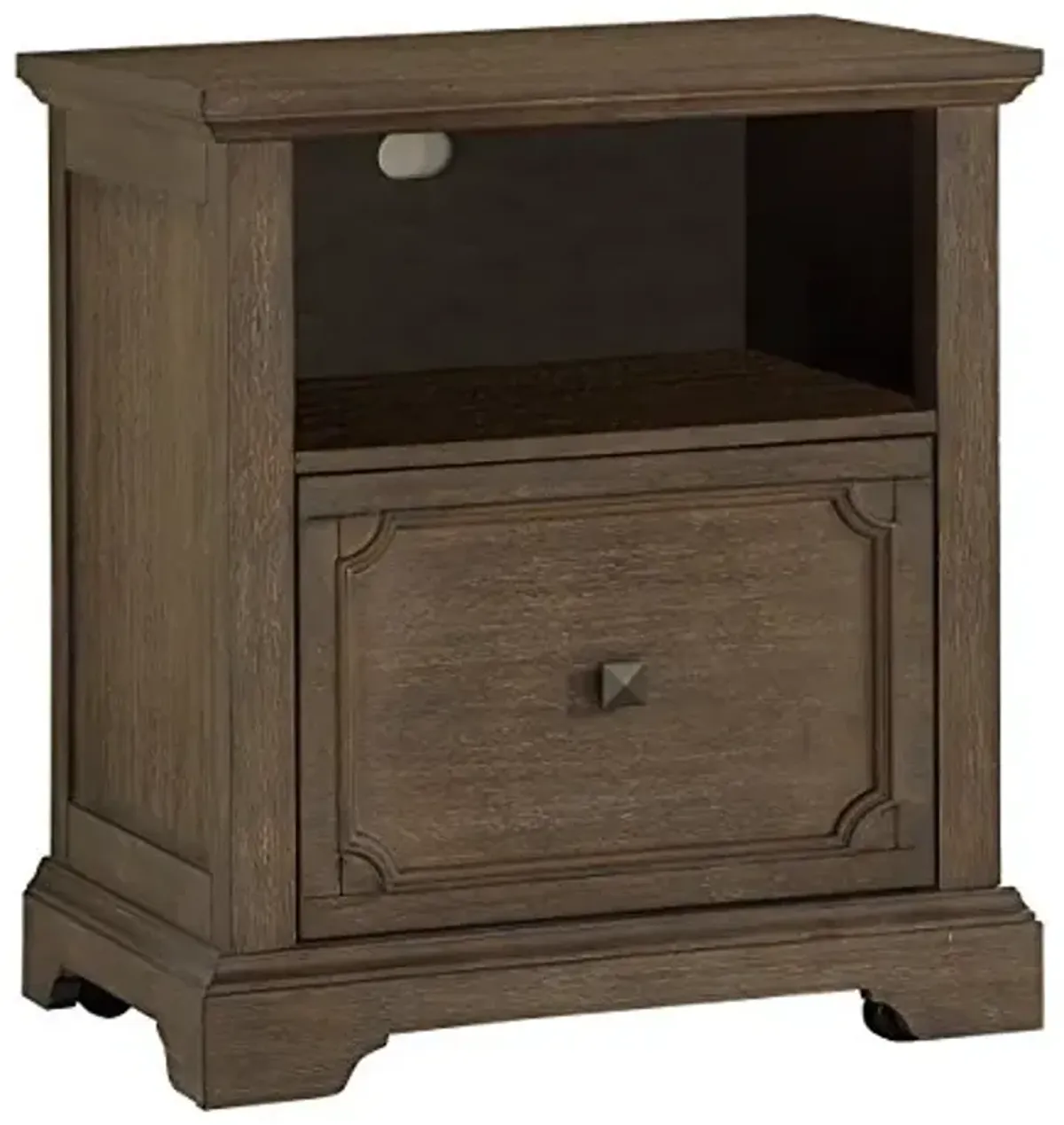 Homelegance Lateral File Cabinet with Casters, Antique Gray