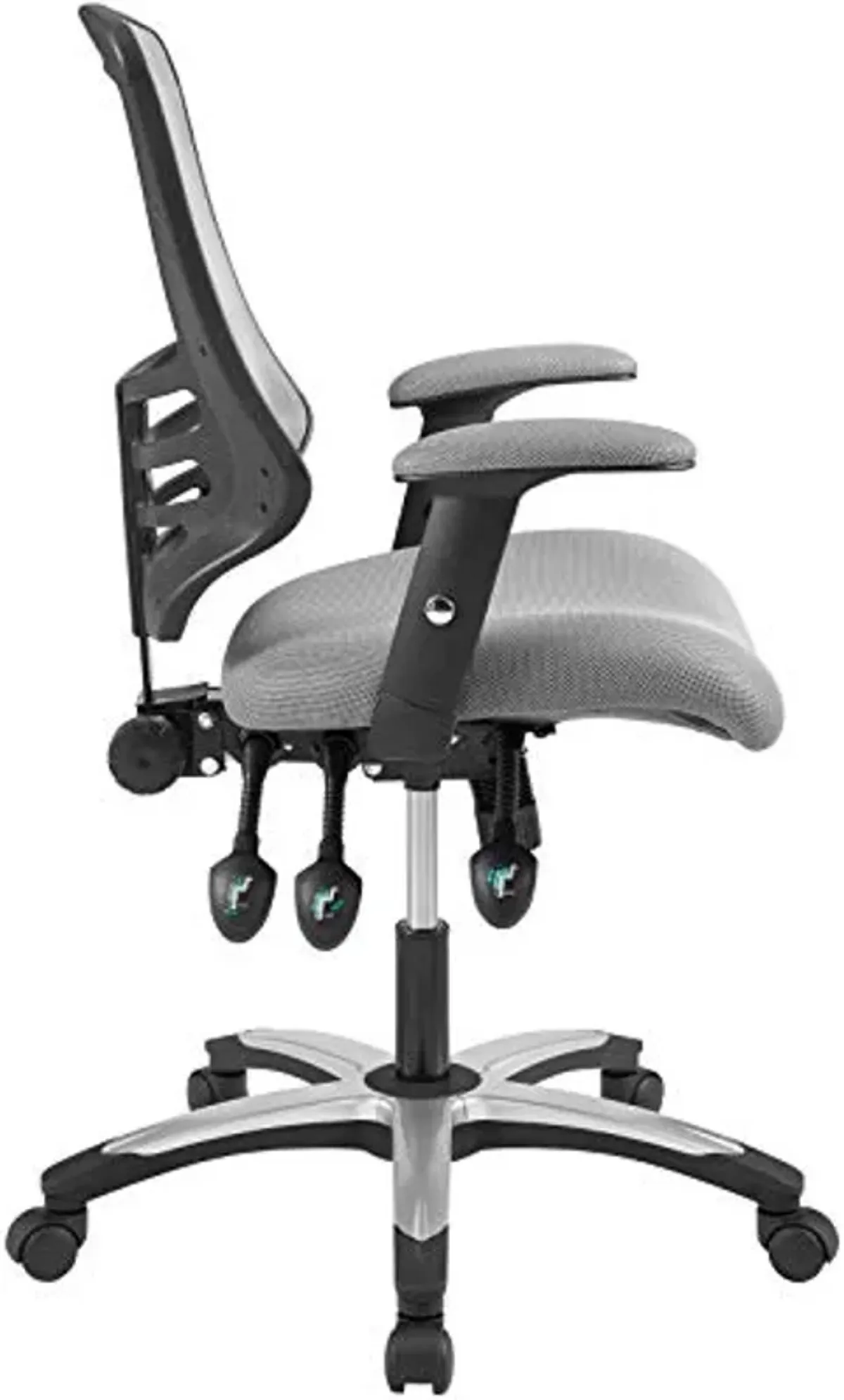 Modway Calibrate Mesh Adjustable Computer Desk Office Chair in Gray