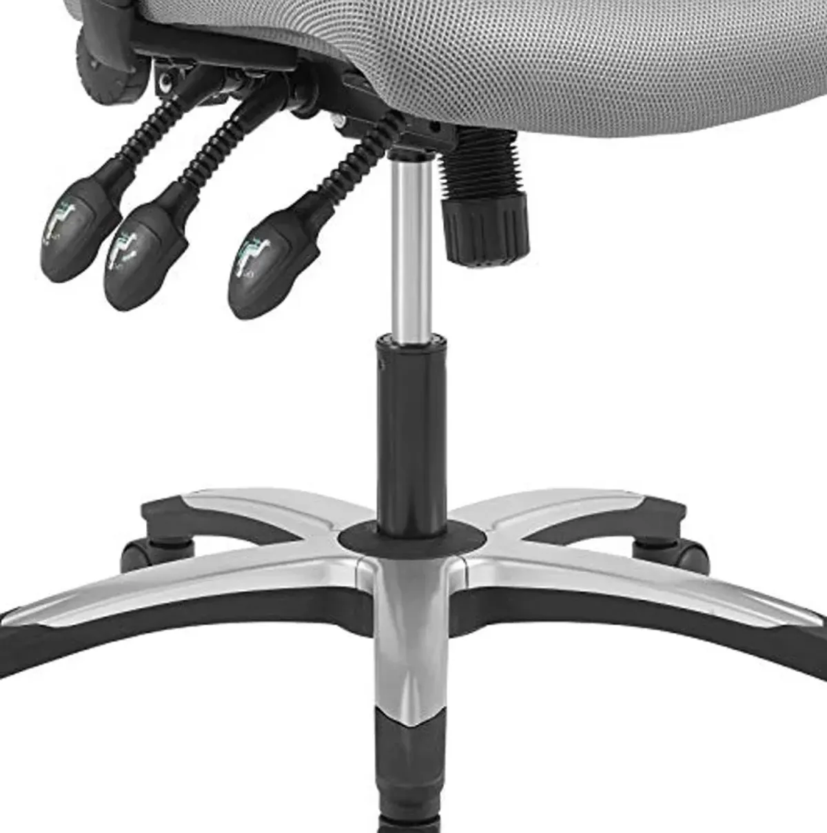 Modway Calibrate Mesh Adjustable Computer Desk Office Chair in Gray