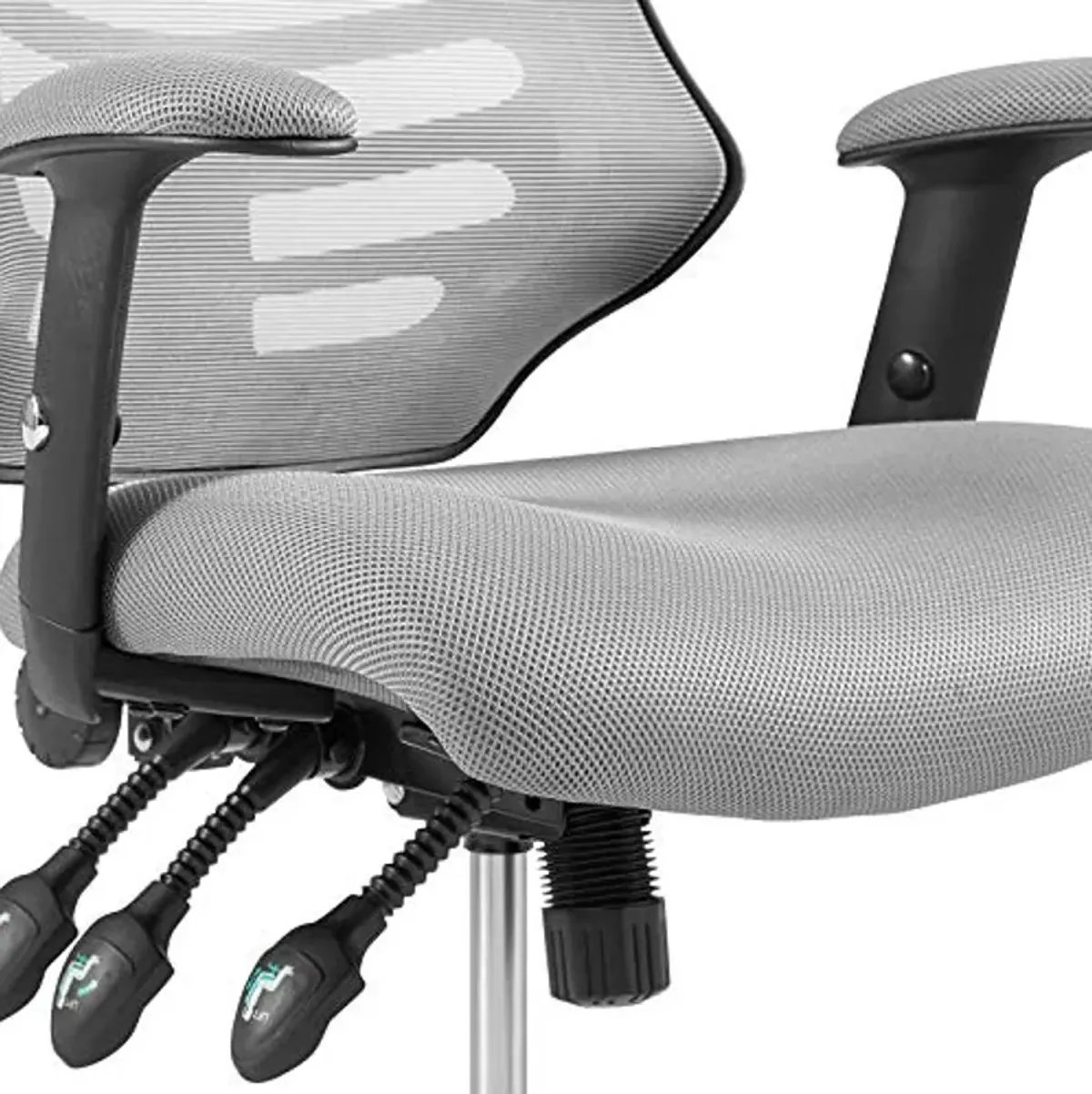 Modway Calibrate Mesh Adjustable Computer Desk Office Chair in Gray