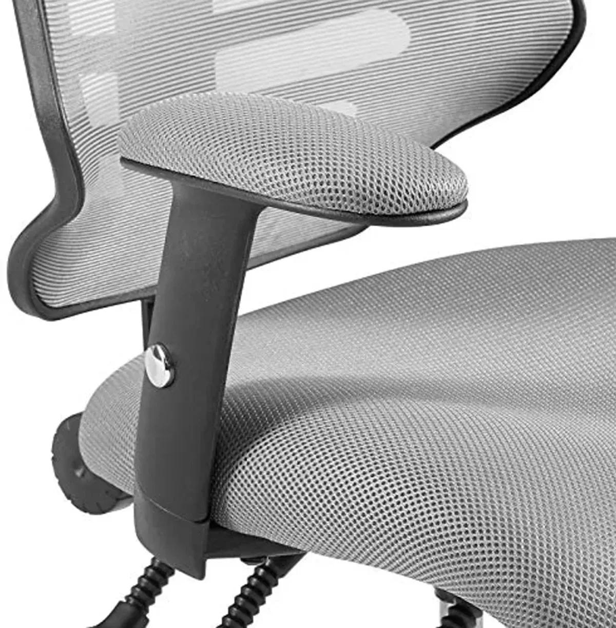 Modway Calibrate Mesh Adjustable Computer Desk Office Chair in Gray