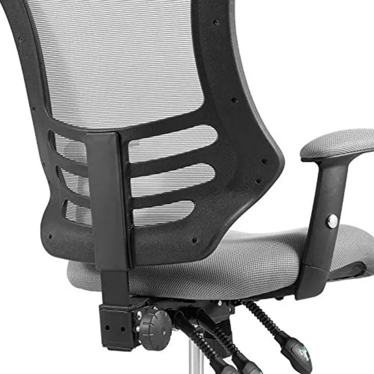 Modway Calibrate Mesh Adjustable Computer Desk Office Chair in Gray