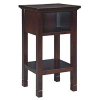 Signature Design by Ashley Marnville Rustic Wood Accent Table With USB Hook Up, Brown