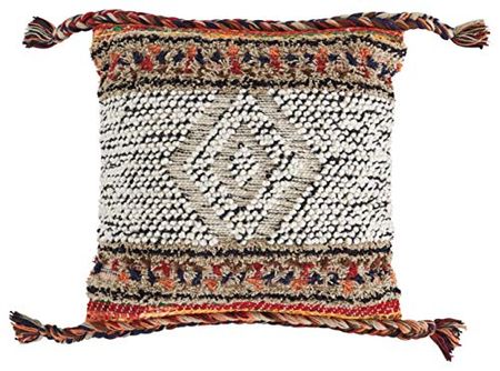 Signature Design by Ashley Fariel Boho Aztec Throw Pillow, 18 x 18 Inches, Red & Light Brown