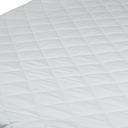 Beautyrest Black Luxury Fitted Baby Crib Mattress Pad Cover | Waterproof | 52” x 28” | Machine Washable, Bright White