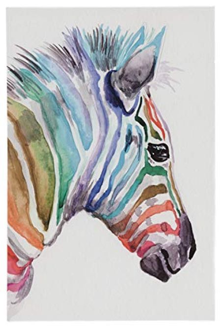Signature Design by Ashley Priya Rainbow Zebra Canvas Wall Art, 16 x 24, Multicolored