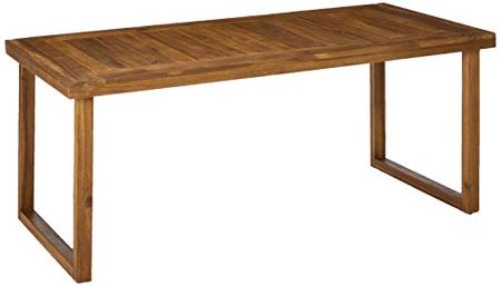 Christopher Knight Home Ann Outdoor 69" Acacia Wood Dining Table, Sandblast Natural Finish