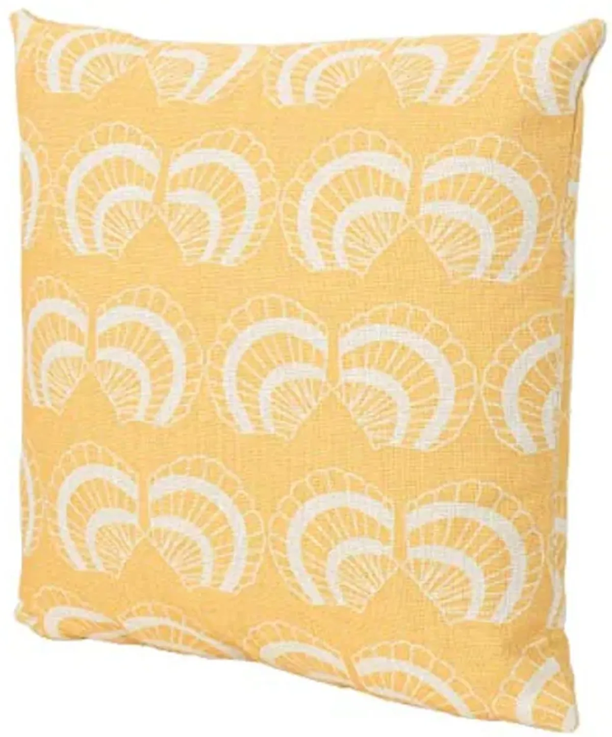 Christopher Knight Home Henry Outdoor 18" Water Resistant Square Pillows (Set of 2), Beige on Orange