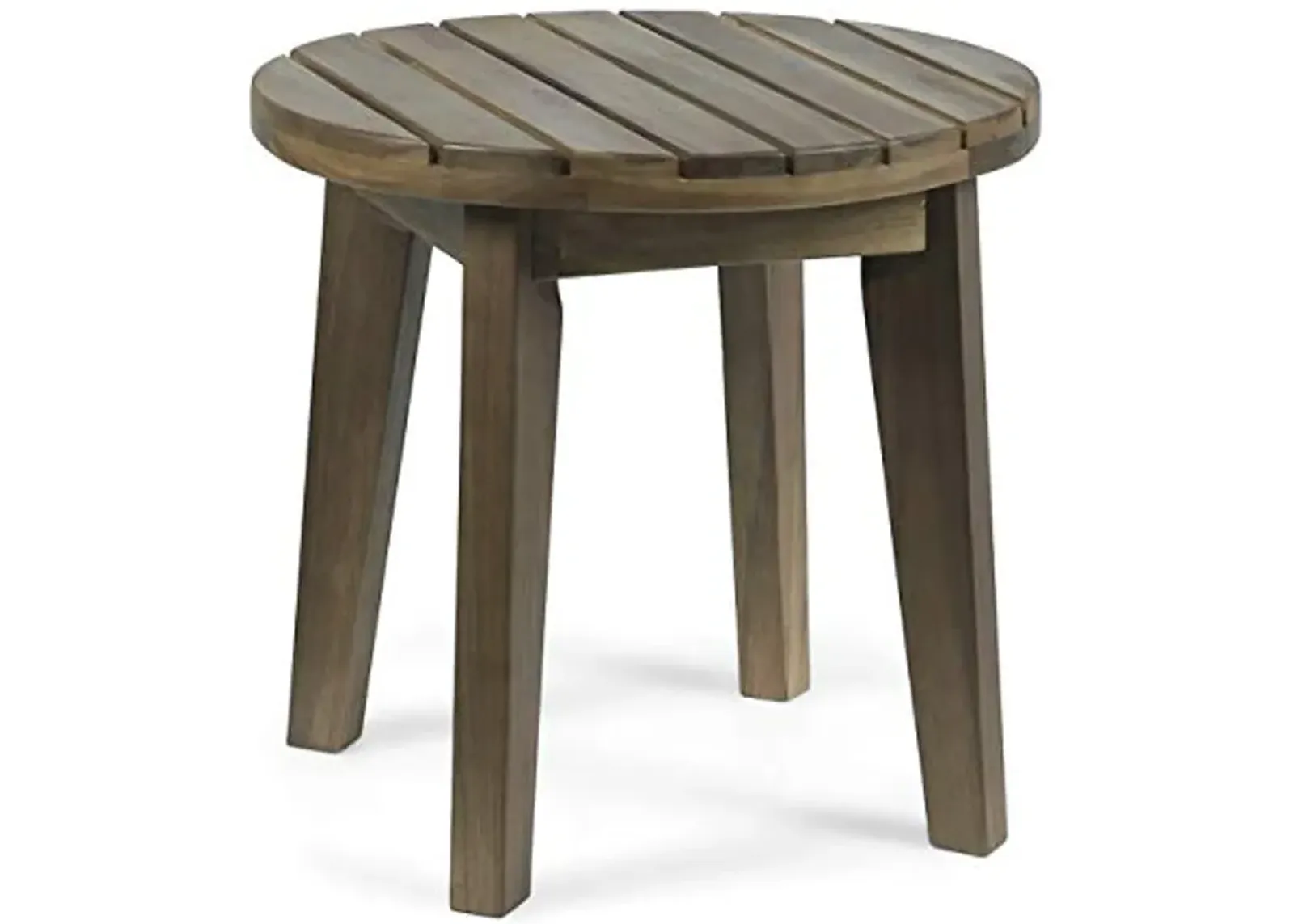 Christopher Knight Home Parker Outdoor 16" Acacia Wood Side Table, Gray Finish