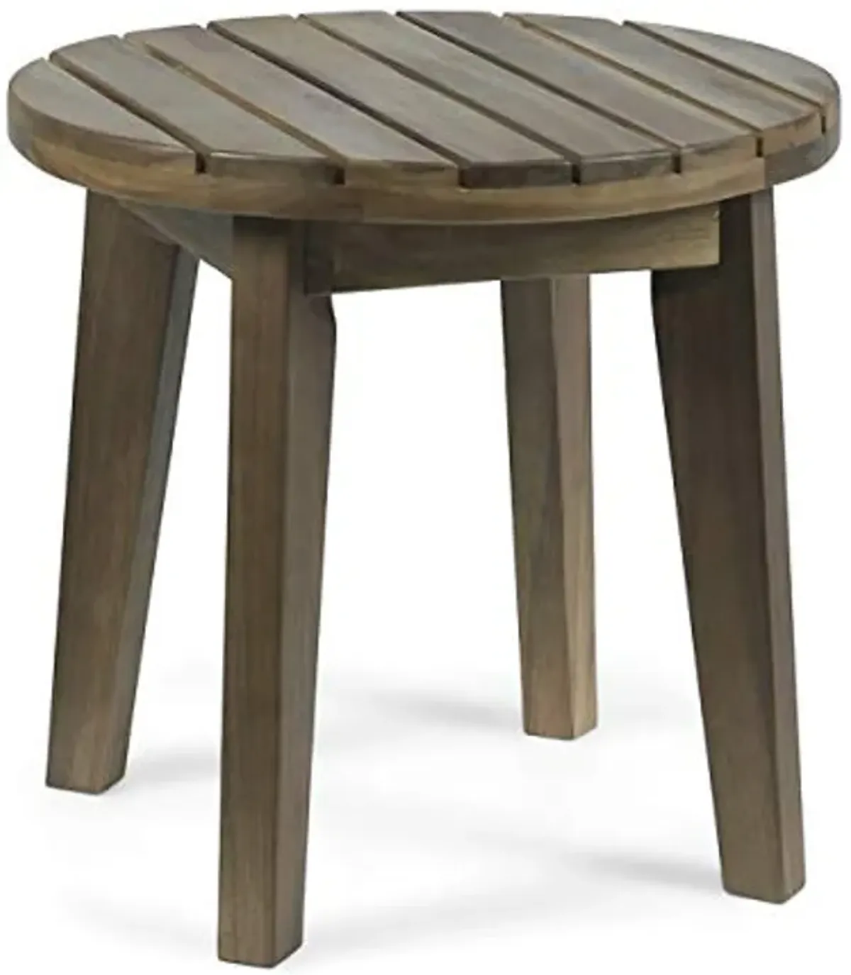 Christopher Knight Home Parker Outdoor 16" Acacia Wood Side Table, Gray Finish