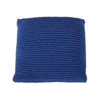 Christopher Knight Home Cary Knitted Cotton Floor Cushion, Navy