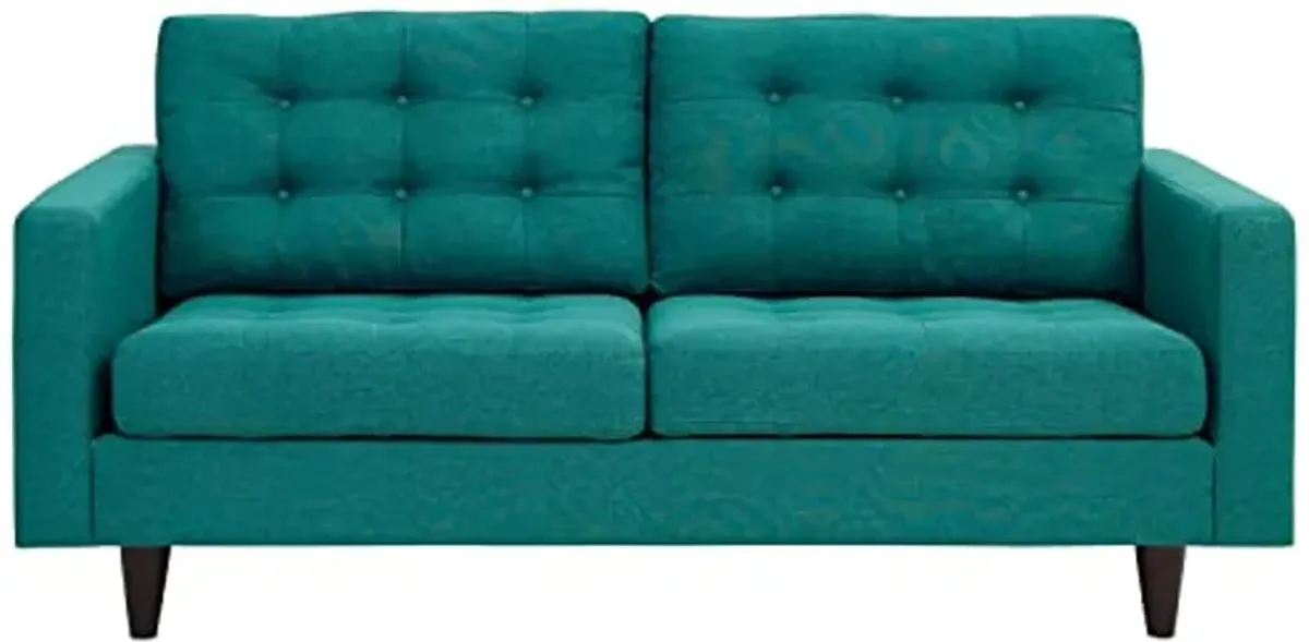 Modway Empress Sofa, Loveseat and Armchair Set of 3, Teal