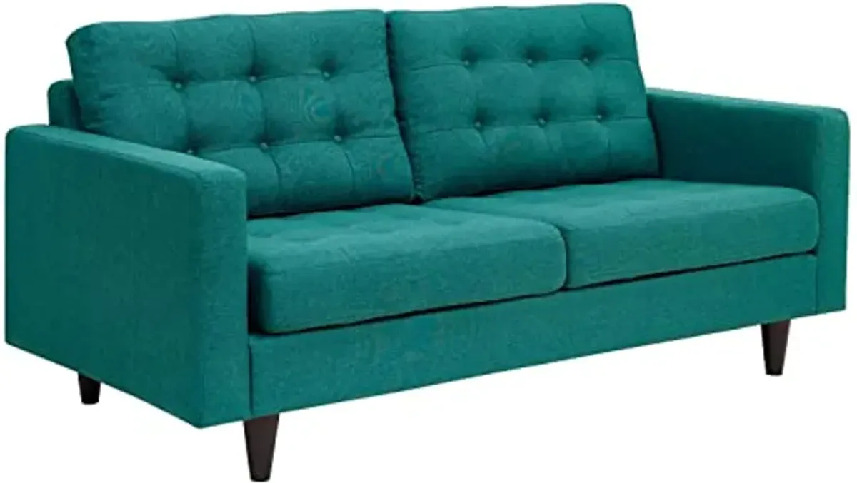 Modway Empress Sofa, Loveseat and Armchair Set of 3, Teal