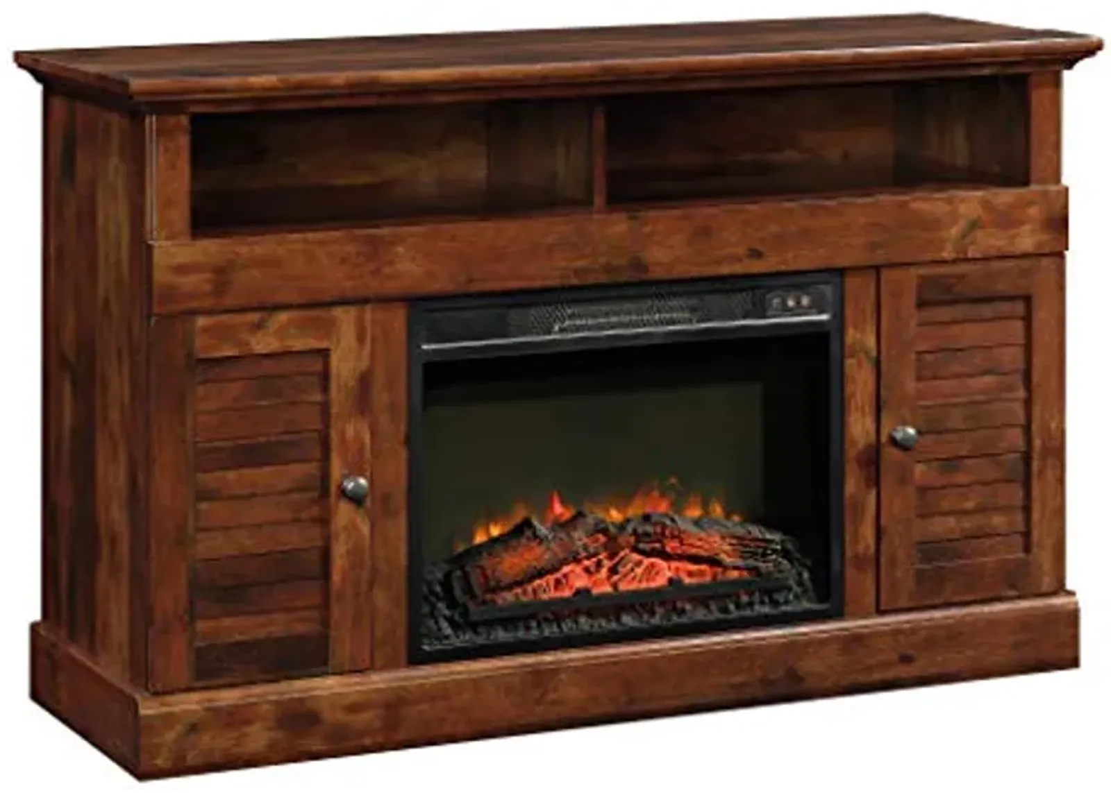 Sauder Harbor View Media Fireplace, for TVs up to 60", Curado Cherry finish