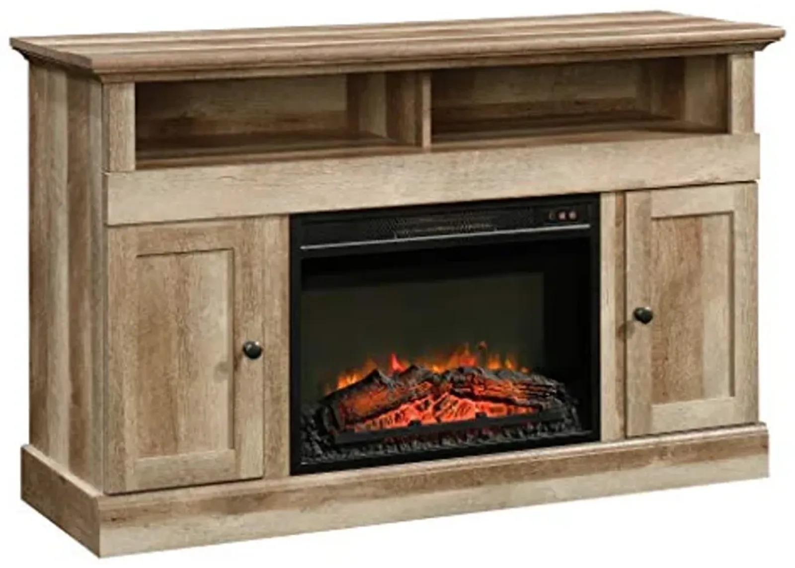 Sauder Cannery Bridge Media Fireplace, for TVs up to 60", Lintel Oak finish