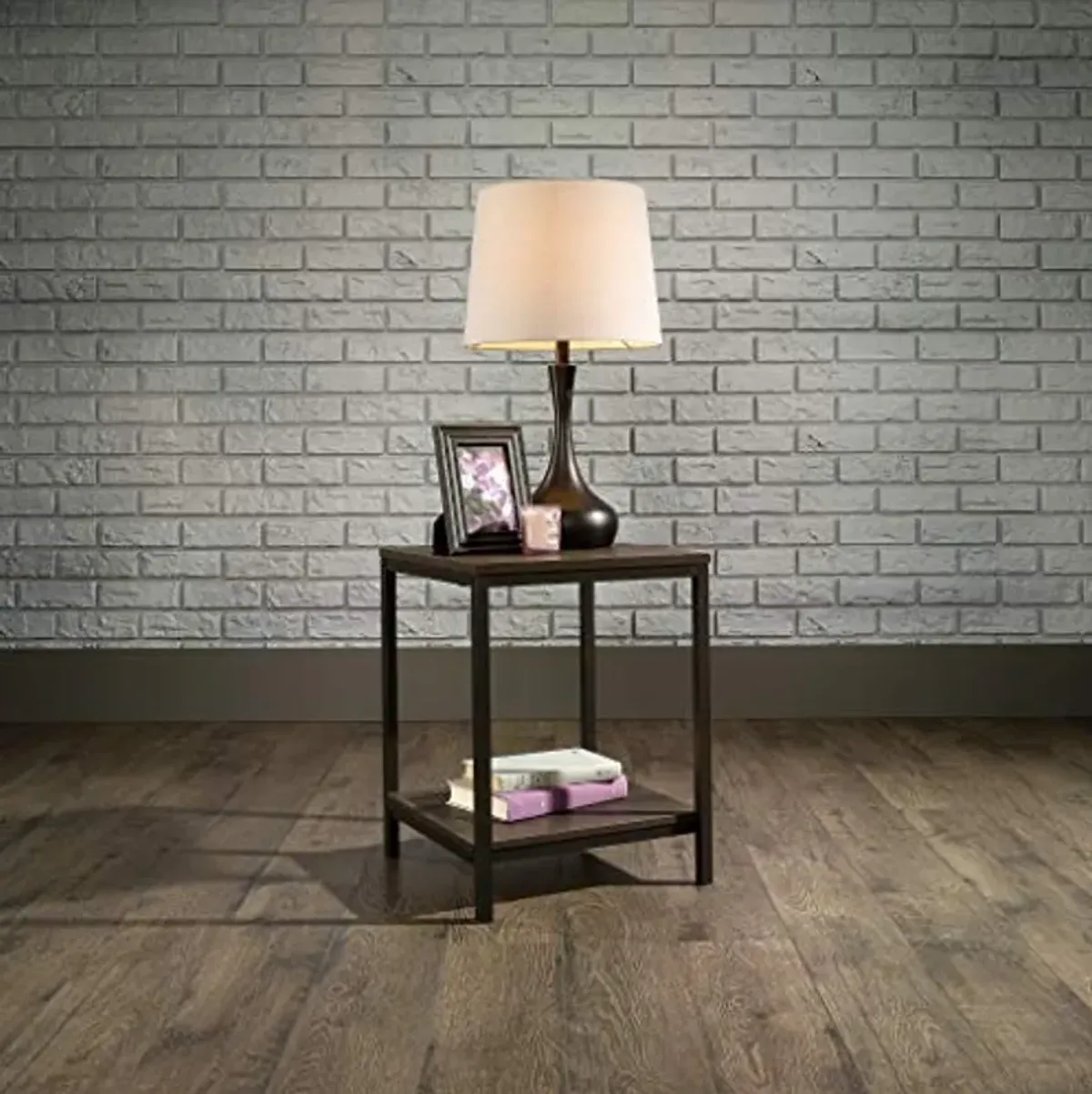 Sauder North Avenue Side Table, Smoked Oak finish