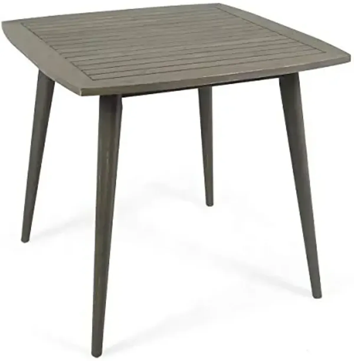 Christopher Knight Home Caleb Indoor Square Acacia Wood Dining Table, Gray, Finish