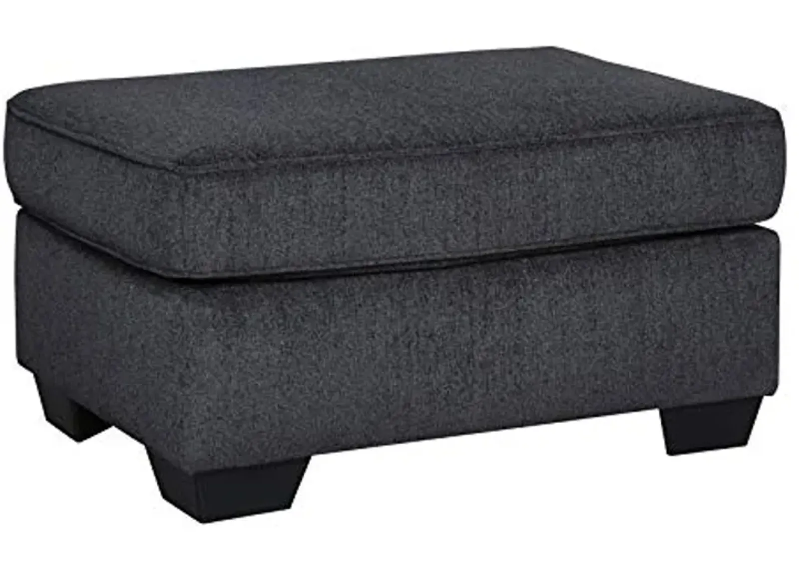 Signature Design by Ashley Altari Modern Rectangular Accent Ottoman, Dark Gray