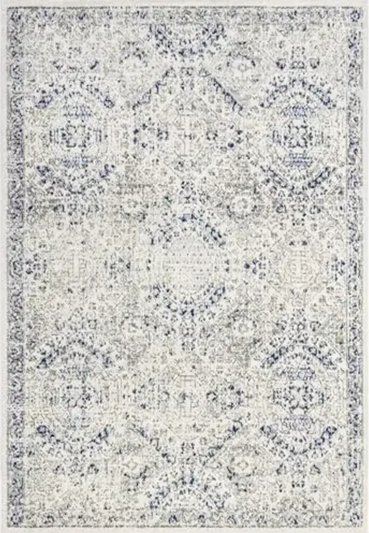 nuLOOM Minta Vintage Transitional Area Rug - 5x7 Area Rug Transitional Blue/Off-White Rugs for Living Room Bedroom Dining Room Kitchen