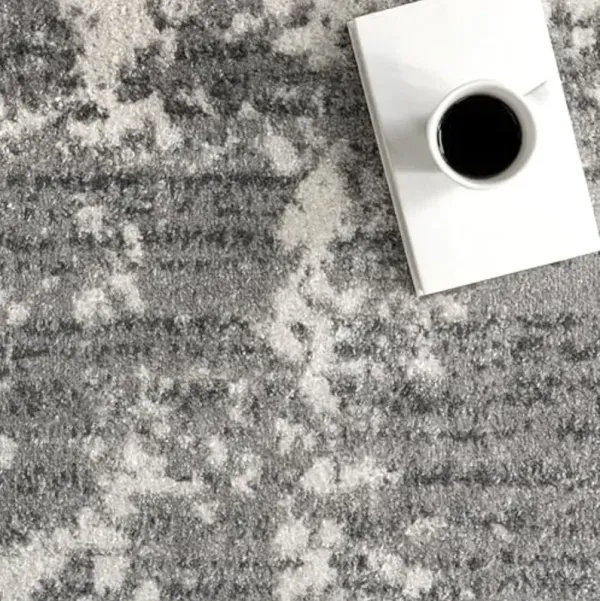 nuLOOM Deedra Modern Abstract Area Rug - 9x12 Area Rug Modern/Contemporary Grey/Ivory Rugs for Living Room Bedroom Dining Room Kitchen