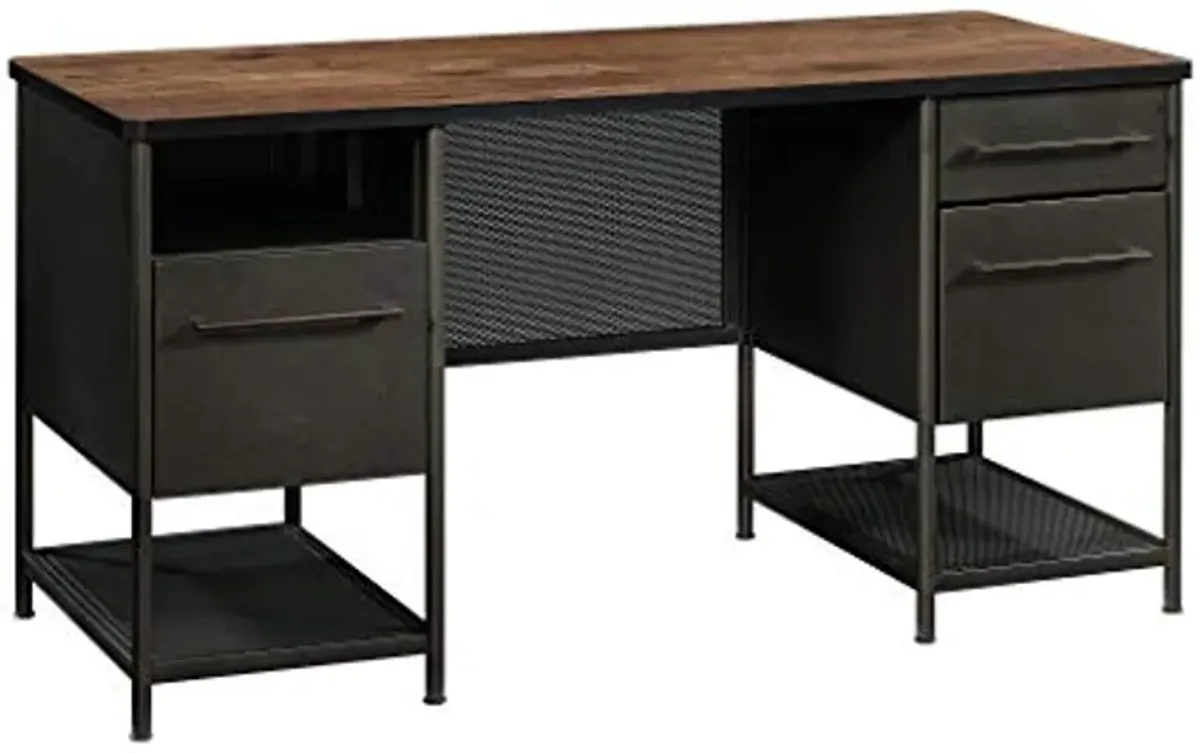 Sauder Boulevard Café Executive Desk, Black finish