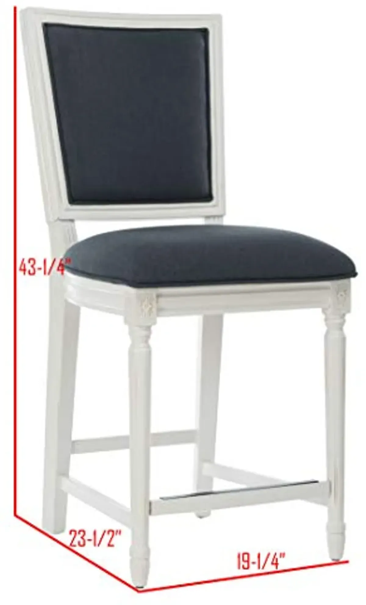 Safavieh Buchanan Counter Stool, Navy/Creme