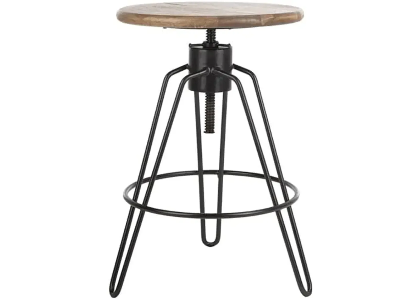 Safavieh Kai Counter Stool, Natural Honey and Black