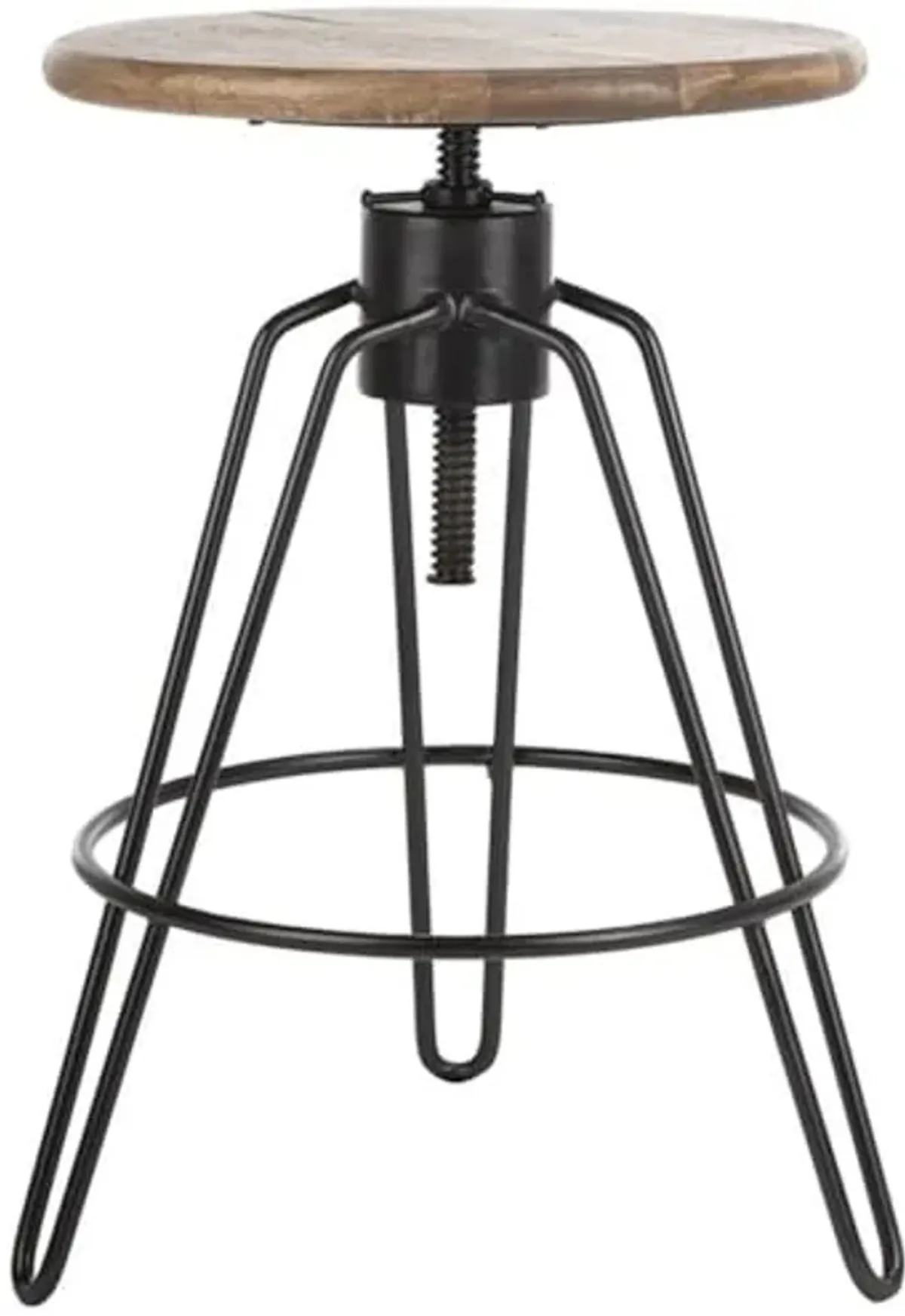 Safavieh Kai Counter Stool, Natural Honey and Black