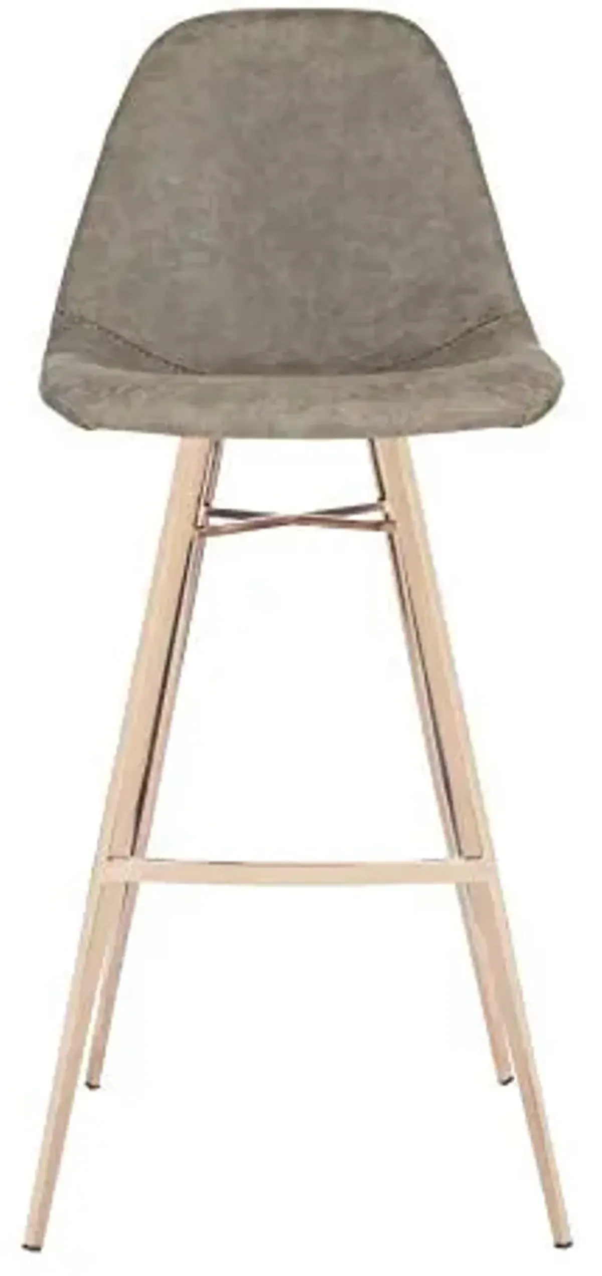 Safavieh Mathison Bar Stool, Taupe/Copper