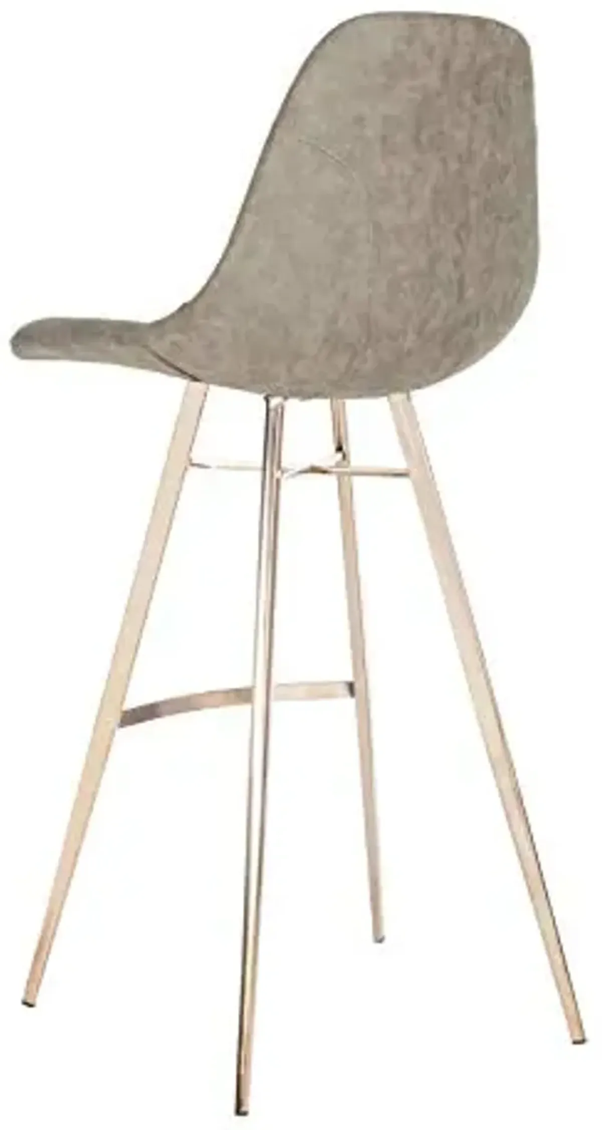 Safavieh Mathison Bar Stool, Taupe/Copper