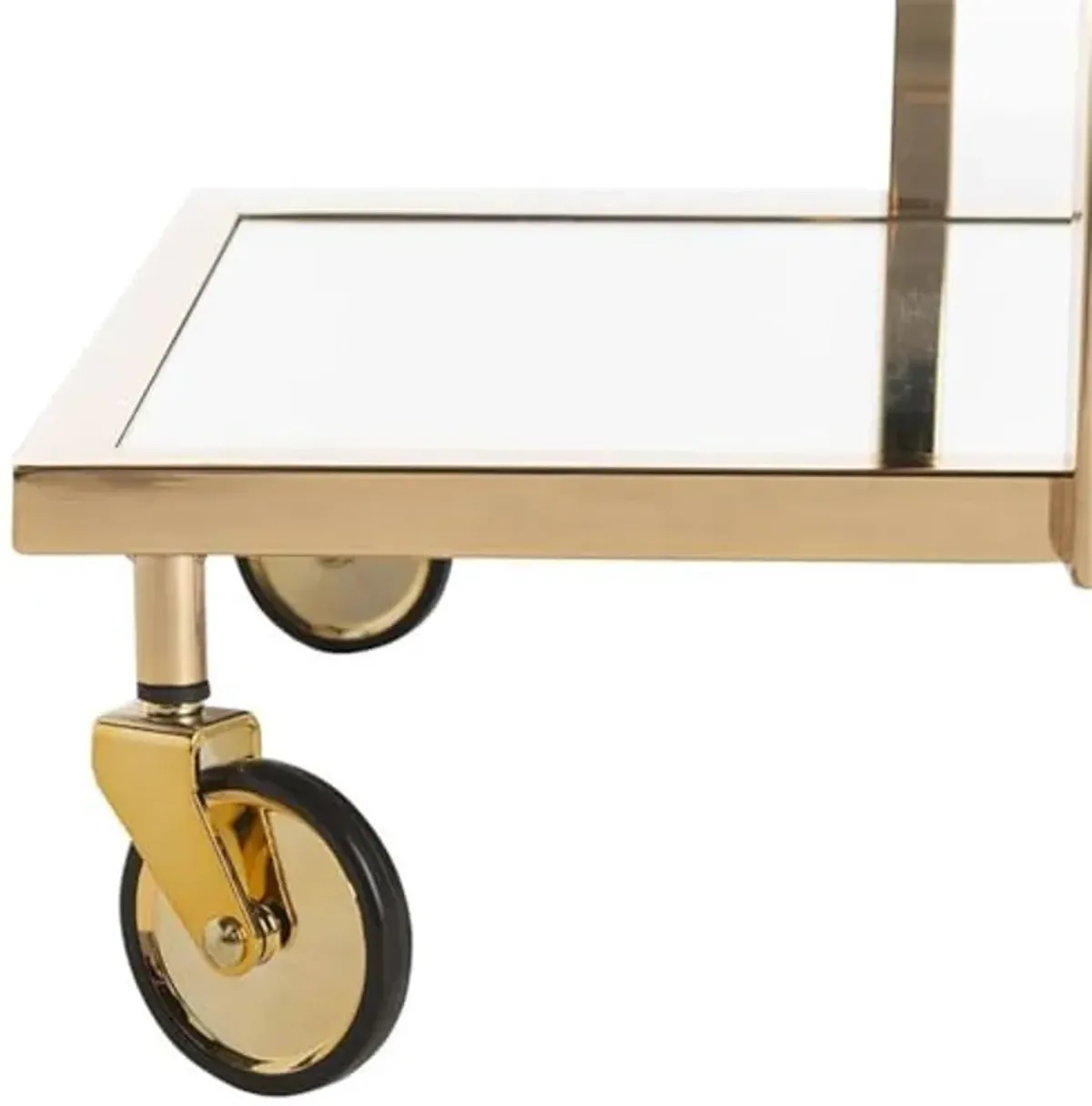 Safavieh Capri Bar Cart, Gold and Mirror