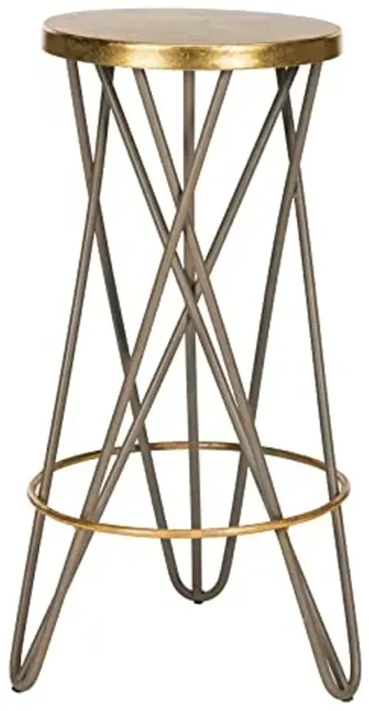 Safavieh Lorna Bar Stool, Beige/Gold