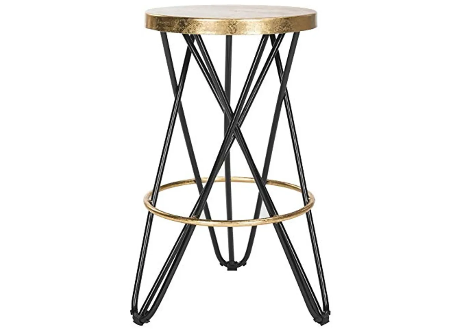 Safavieh Lorna Counter Bar Stool, Black/Gold