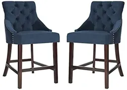 Navy / Espresso - Chrome Nail Heads color