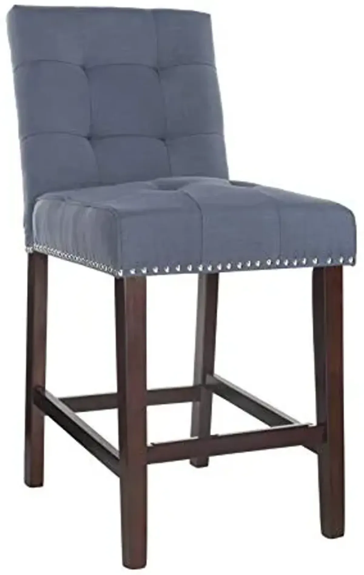 Safavieh Nikita Counter Stool, Navy/Espresso
