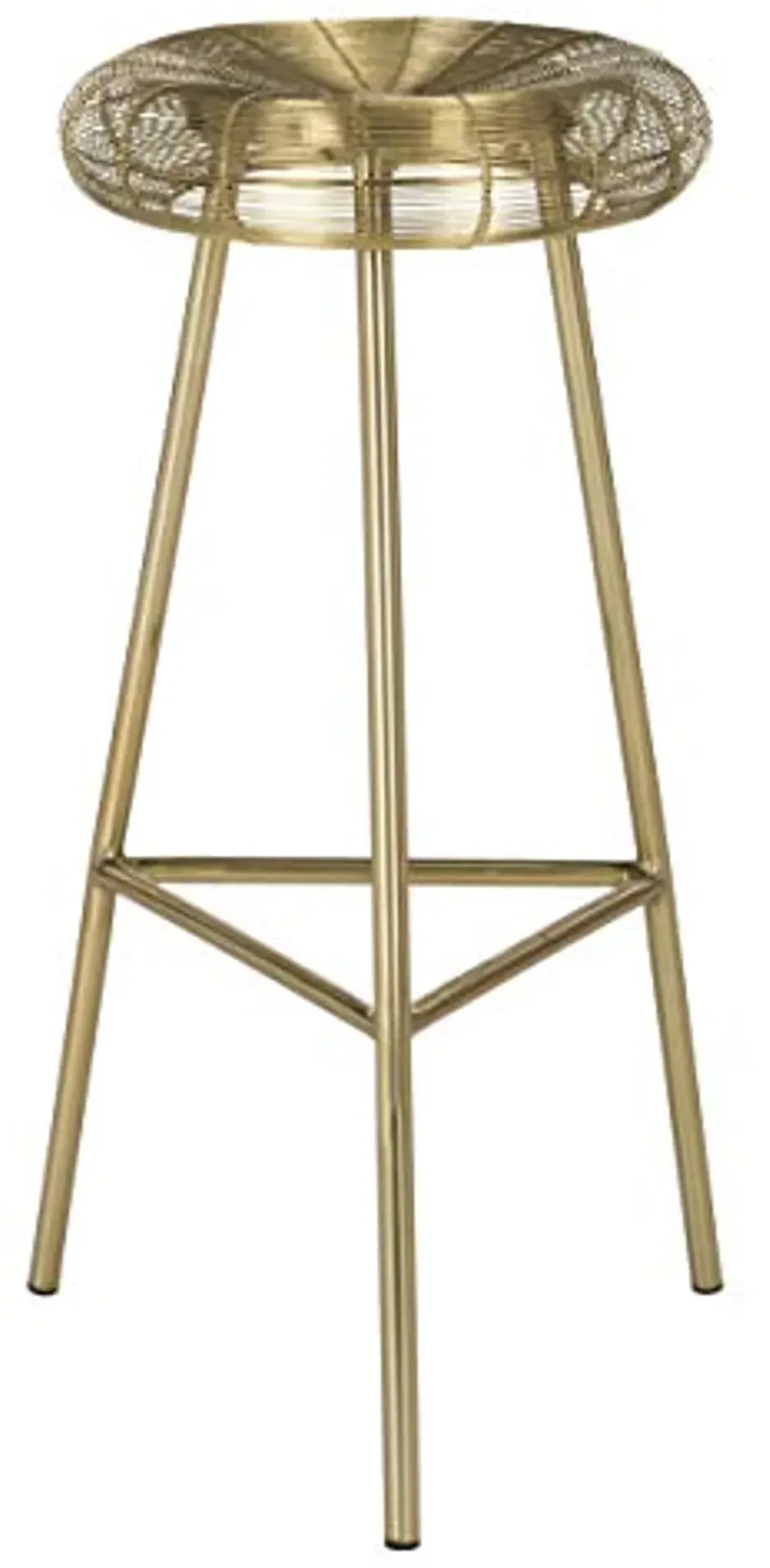 Safavieh Home Collection Addison Gold Wire Weaved 30-inch Bar Stool