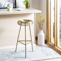 Safavieh Home Collection Addison Gold Wire Weaved 30-inch Bar Stool