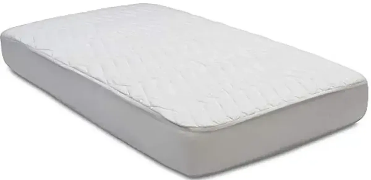 Beautyrest Kids Silver DualCool Technology Fitted Baby Crib Mattress Pad Cover | Waterproof | 52” x 28” | Machine Washable, White.