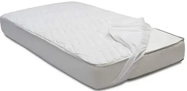 Beautyrest Kids Silver DualCool Technology Fitted Baby Crib Mattress Pad Cover | Waterproof | 52” x 28” | Machine Washable, White.