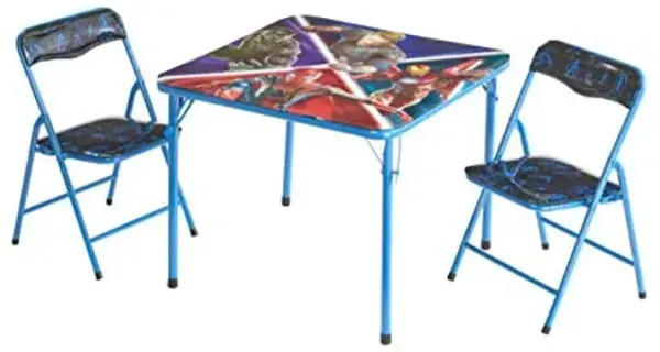 Marvel Avengers Infinity War 3 Piece Children's Activity Square Table and Chair Set, Ages 3+