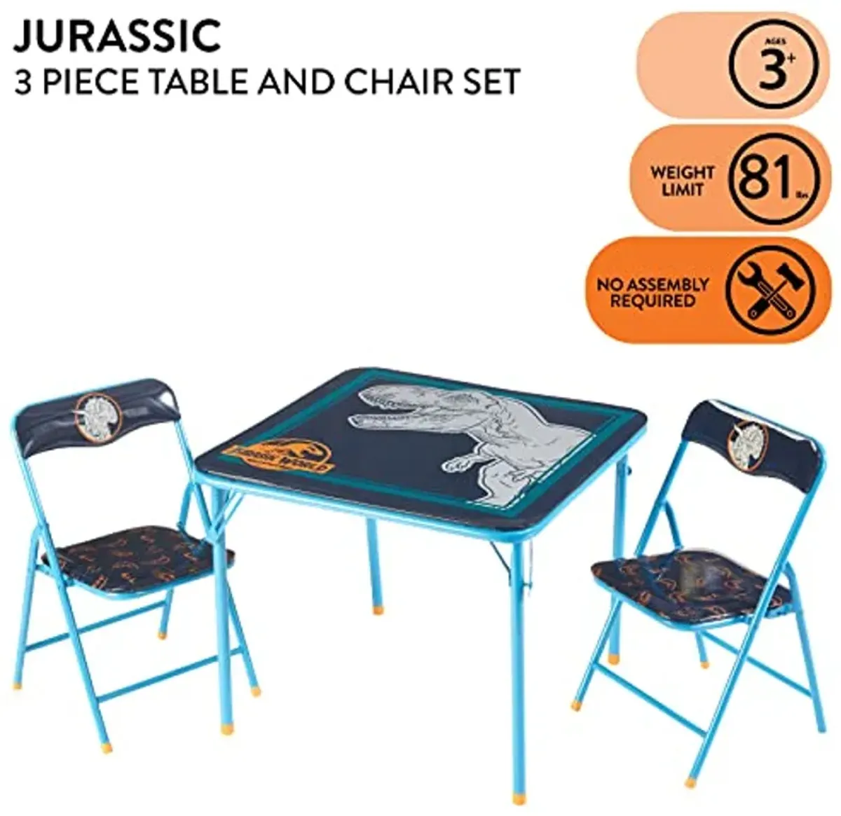 Jurassic World 3 Pc Table And Chair Set