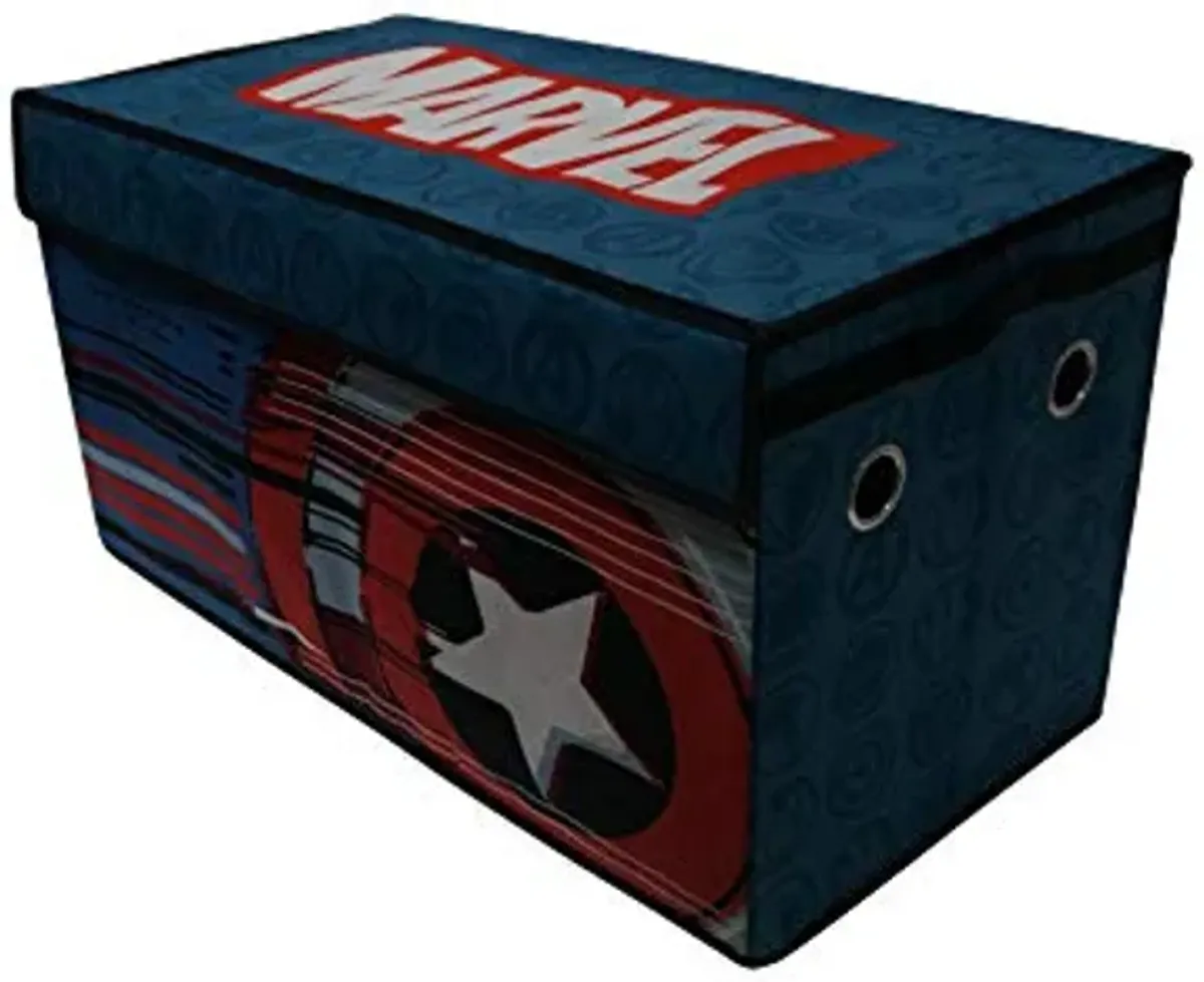 Idea Nuova Marvel Avengers Collapsible Children’s Toy Storage Trunk, Durable with Lid