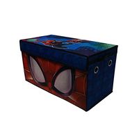 Idea Nuova Marvel Spiderman Collapsible Children’s Toy Storage Trunk, Durable with Lid
