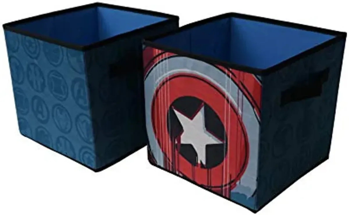 Idea Nuova Marvel Avengers Set of 2 Durable Storage Cubes with Handles