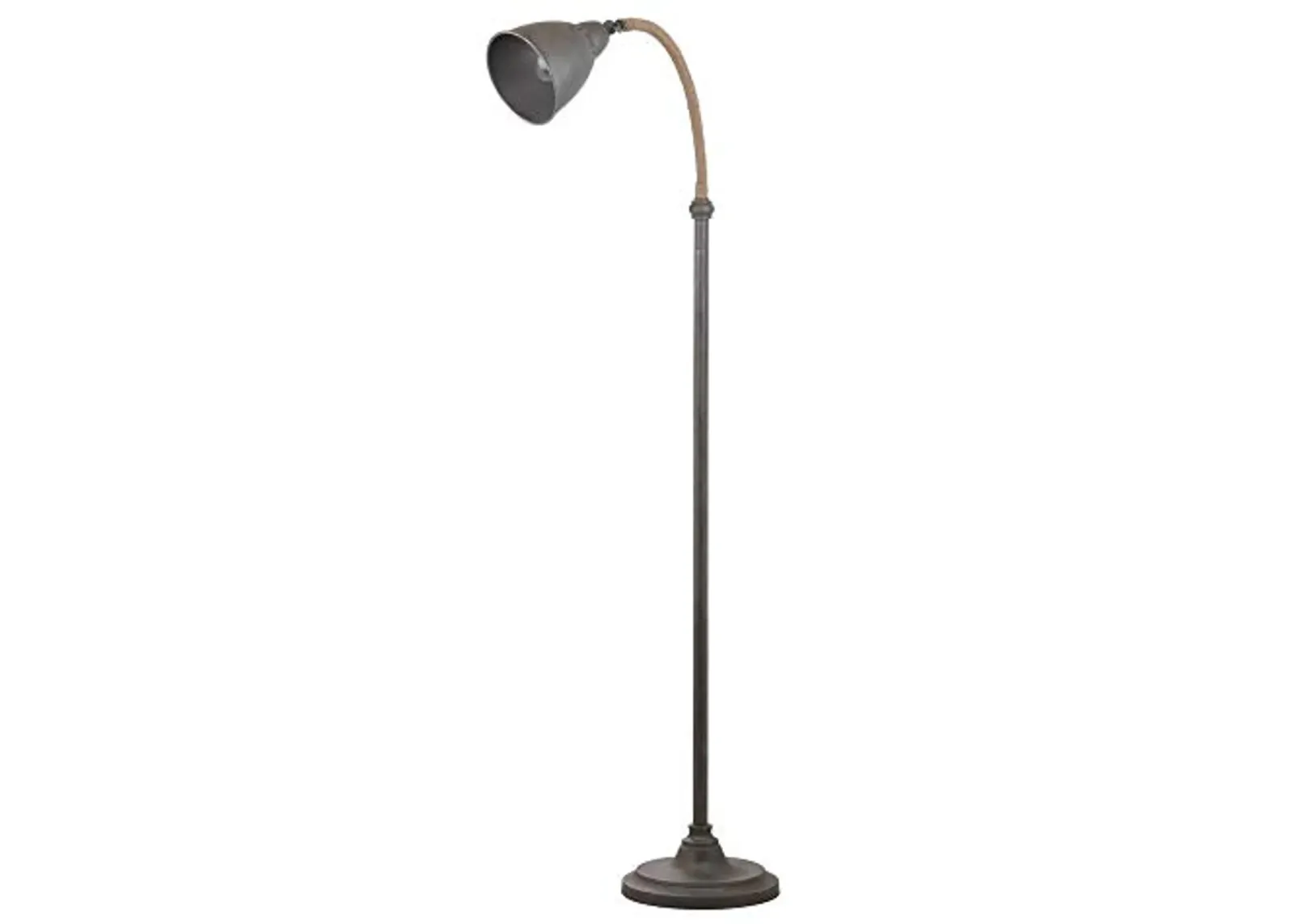 Safavieh FLL4011A Lighting Collection Naldo 60" Dark Grey Floor Lamp