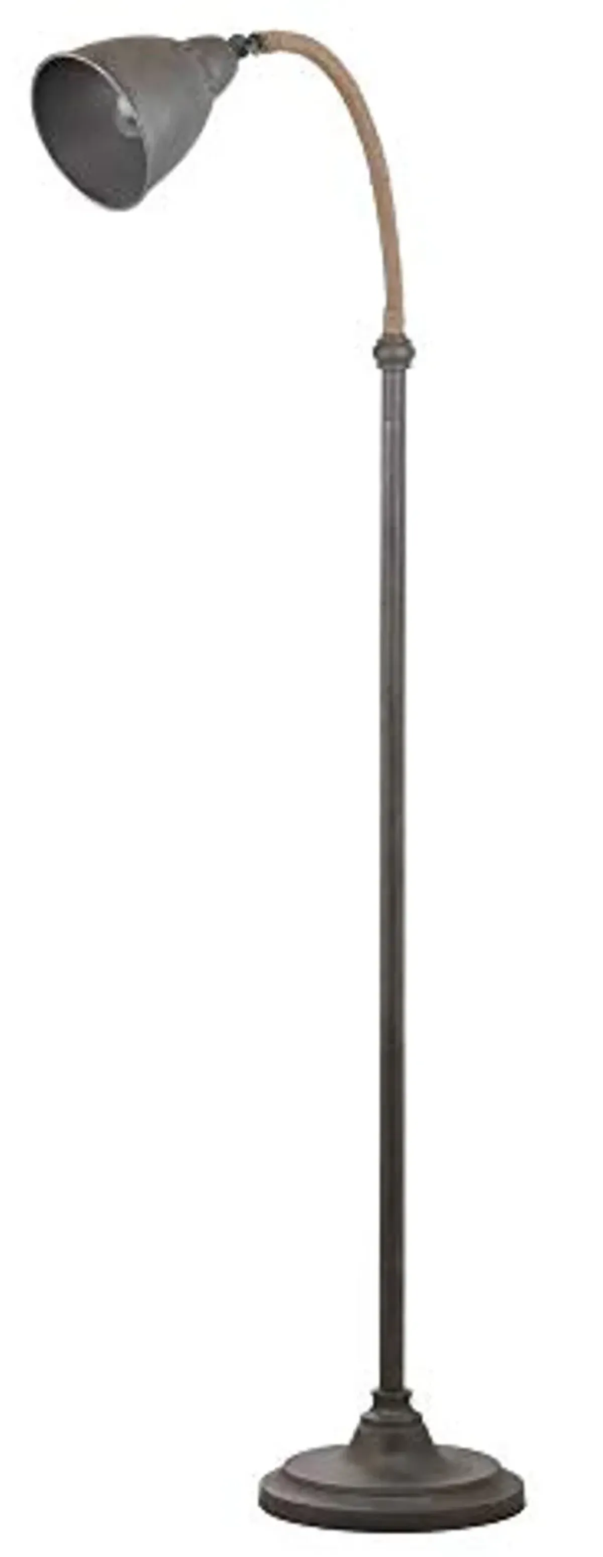 Safavieh FLL4011A Lighting Collection Naldo 60" Dark Grey Floor Lamp