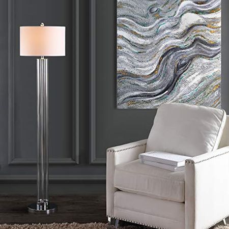 Safavieh FLL4017A Lighting Collection Lovato 64" Clear Floor Lamp
