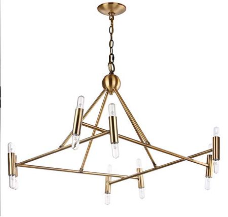 Safavieh CHA4006A Lighting Collection Hegarty Gold Chandelier