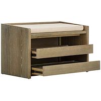 Safavieh Home Percy 31-inch Rustic Oak and Beige Storage Bench