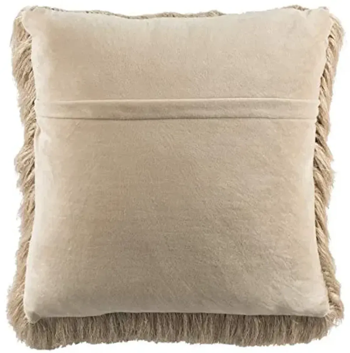 Safavieh Chic Shag Throw Pillow, Beige